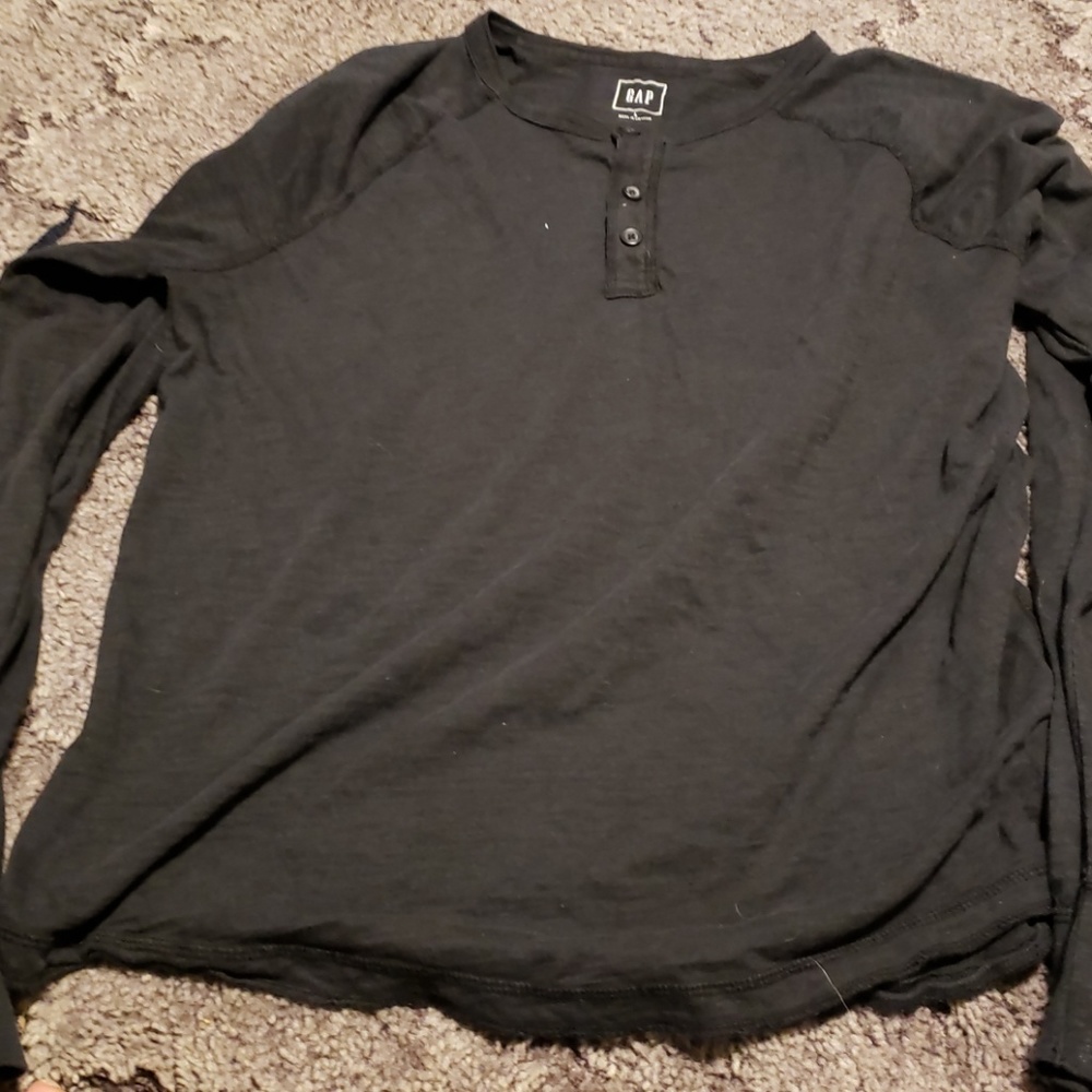 Black baseball tee